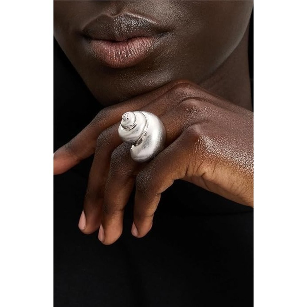 Kate Spade Beautifu Beachside Shell Cocktail Ring Size 6 New In Box KL767020
